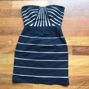 MODCLOTH Blue Strapless Mini Dress Cocktail